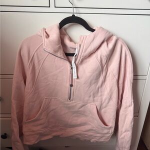 Lululemon pink 1/4 scuba hoodie